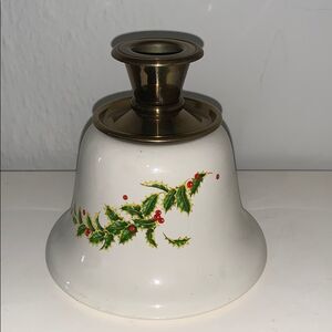‎Vtg 90s Teleflora ceramic Christmas candle…